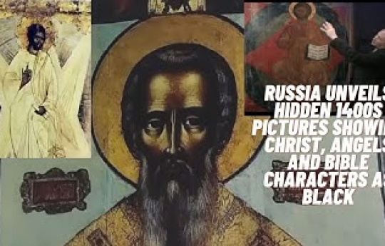 Russia opens its cellars and shows 1400's picture of Jesus...Russia's Black Icons