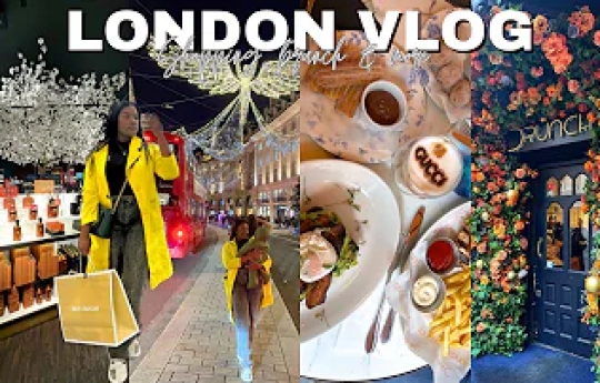 LONDON VLOG || SHOPPING, BRUNCH & MORE || LONDON CHRISTMAS LIGHTS || NAAKU ALLOTEY