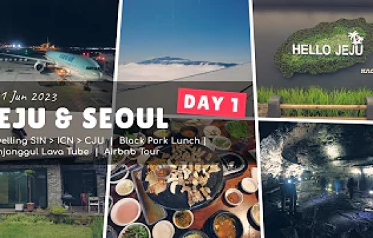 Jeju Vlog | Travelling + Black Pork BBQ + Manjanggul Lava Tube + Airbnb Tour | Korea Trip Jun 2023