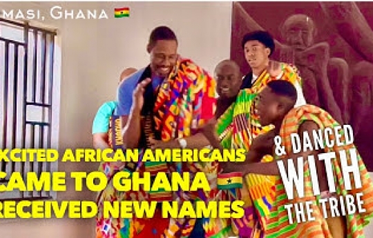 These Excited African Americans Came To Ghana (1st Time), Received New Names & Danced With The Tribe