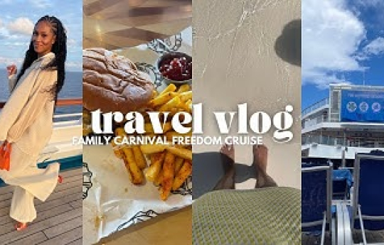 TRAVEL VLOG: First Family Vacation | carnival freedom cruise to the bahamas & bimini!