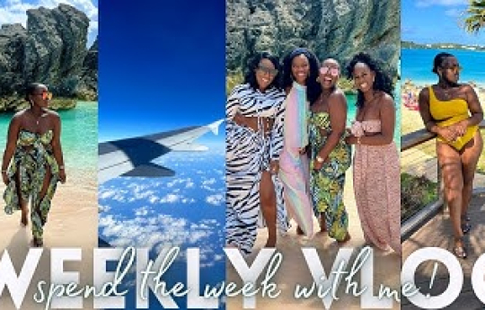 WEEKLY VLOG #59: BERMUDA GIRLS TRIP, DAY PARTY, ALMOST MISSED MY FLIGHT AND MORE | MenaAdubea