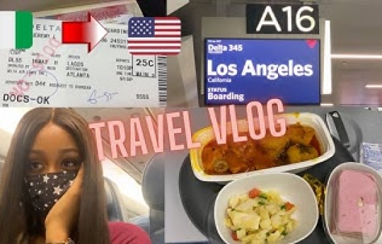VLOG - Traveling ALONE from NIGERIA🇳🇬 to AMERICA🇺🇸 + my experience on DELTA Airlines + errands
