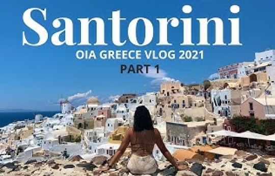 SANTORINI GREECE VLOG PART 1 June 2021! Oia Sunsets, Ammoudi Bay, Blue Domes & Caldera during COVID!